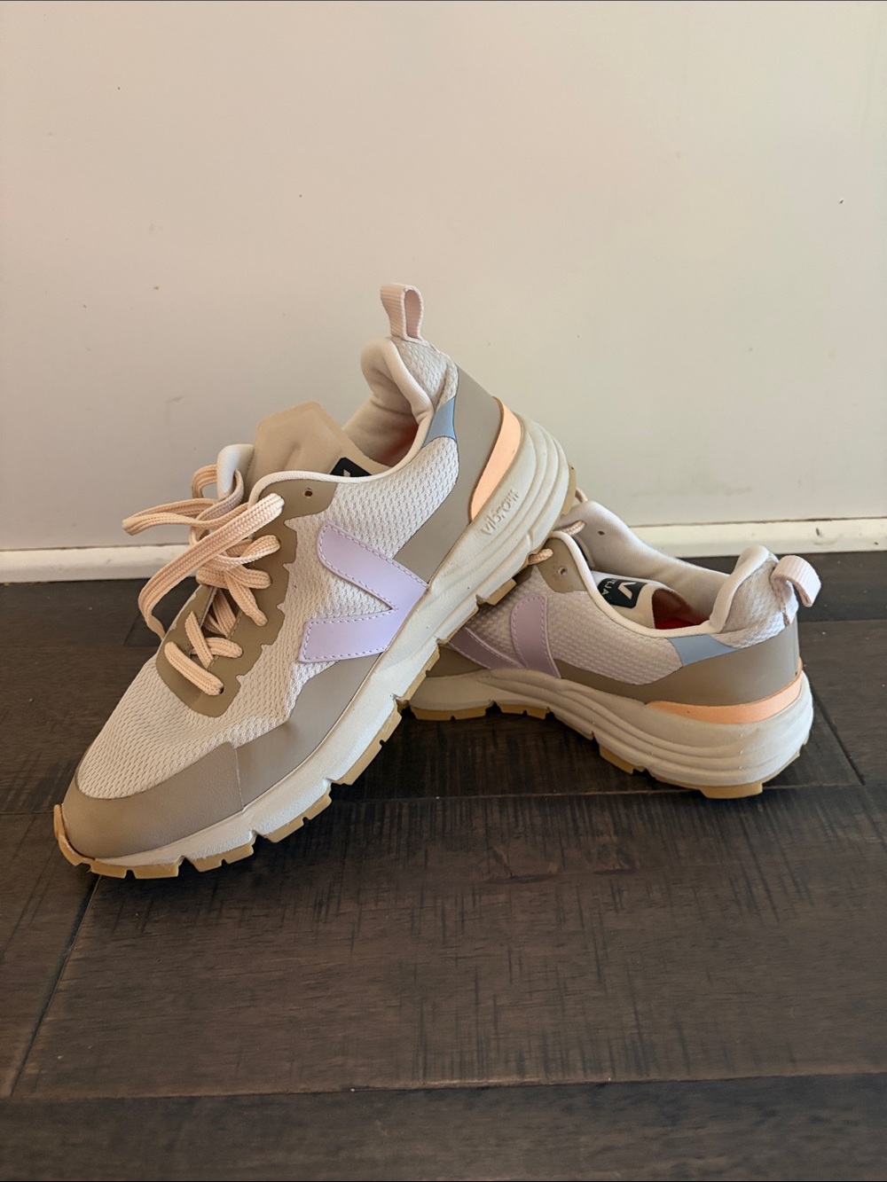 Veja Women's Sneakers in Beige, Lavender & Peach